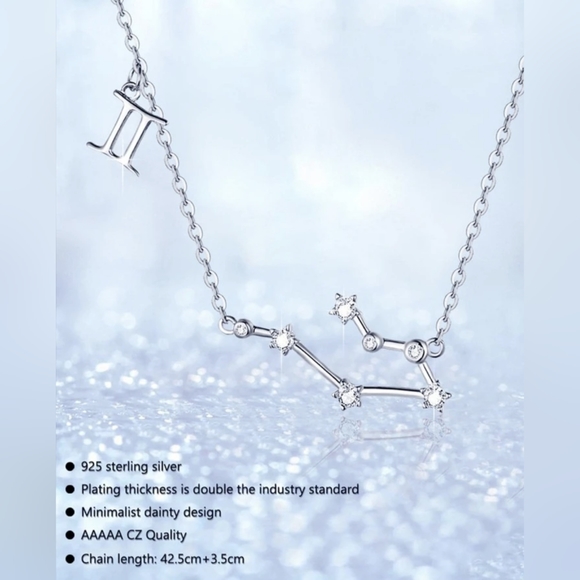 GEMINI | zodiac constellation necklace - Picture 4 of 8